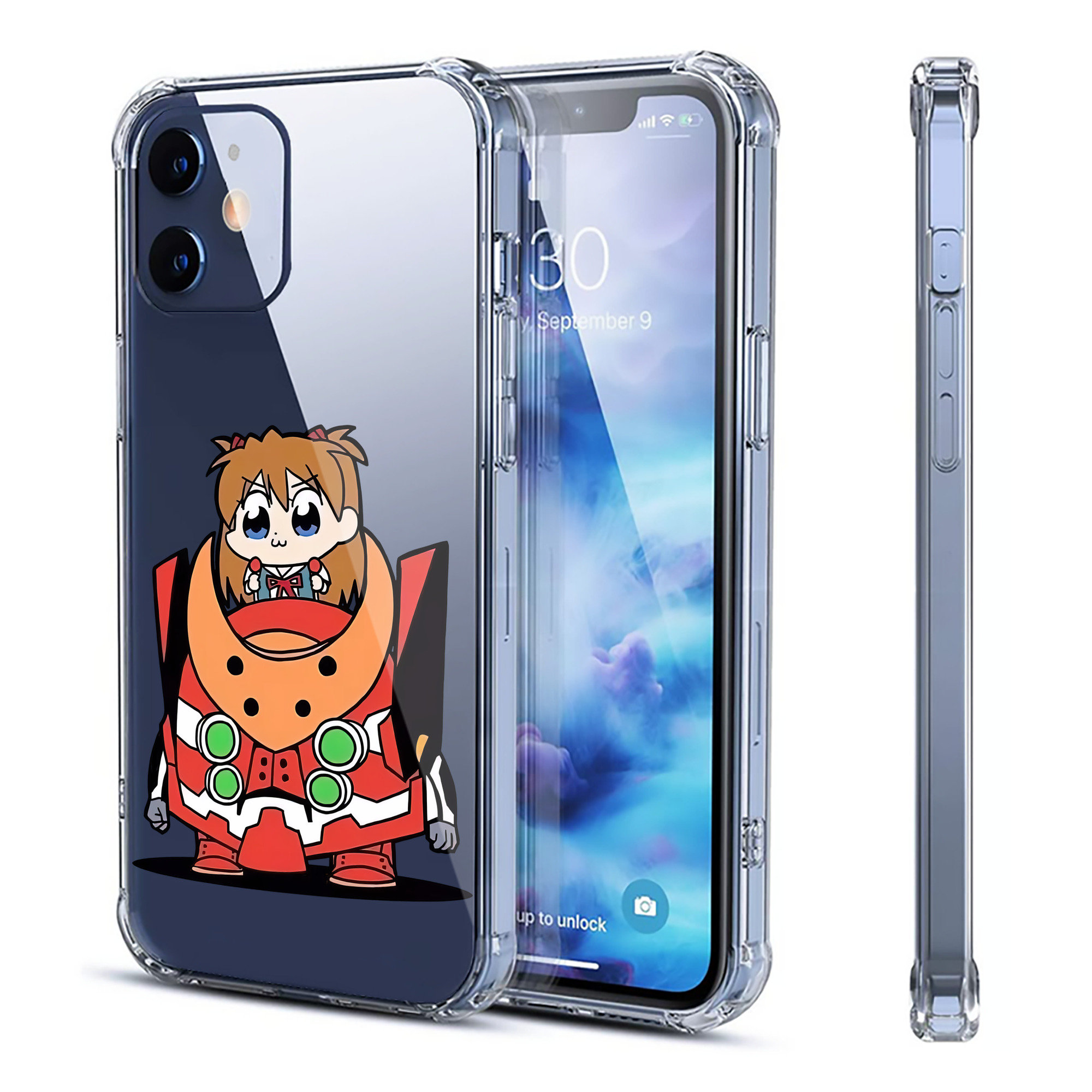 （画像用） EVA 新世紀エヴァンゲリオン 【iPhone 12シリーズ対応】透明スマホケース（クリアソフトケース）